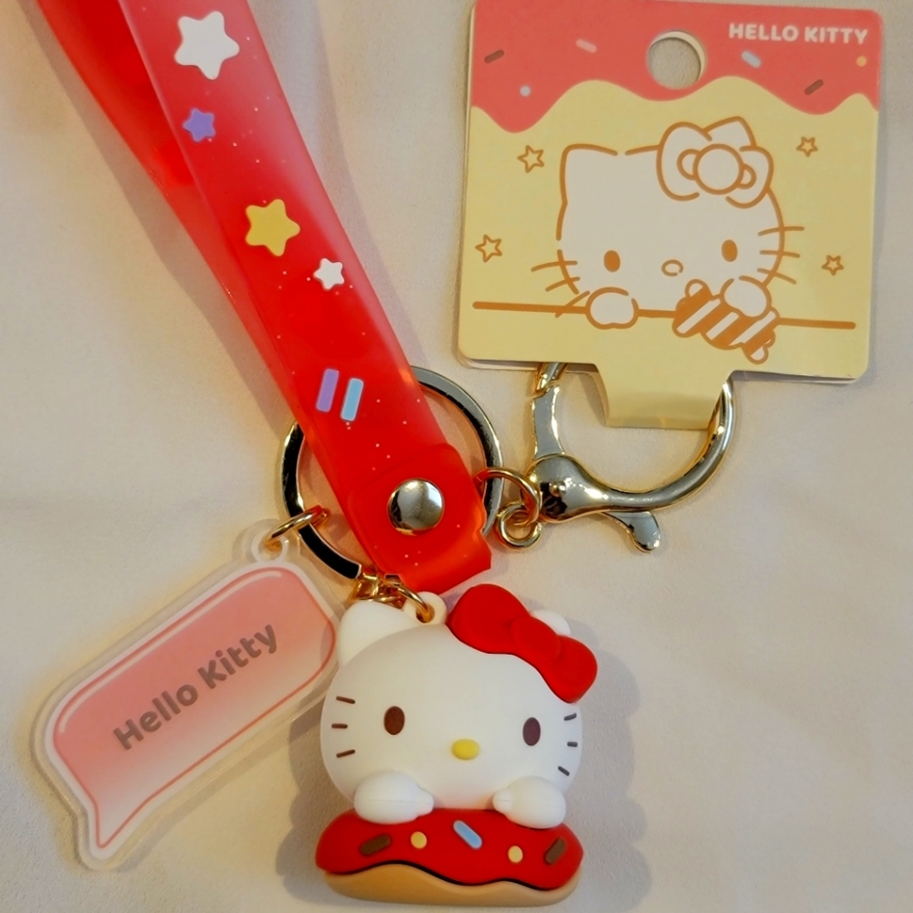 Hello Kitty keychain wristlet